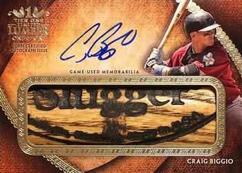 2017 Topps Tier One - Tier One Autographed Limited Lumber #LLA-CB Craig Biggio Front