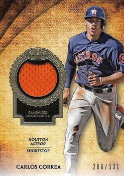 2017 Topps Tier One - Tier One Relics #T1R-CC Carlos Correa Front