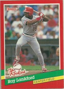 1991 Donruss The Rookies #8 Ray Lankford Front
