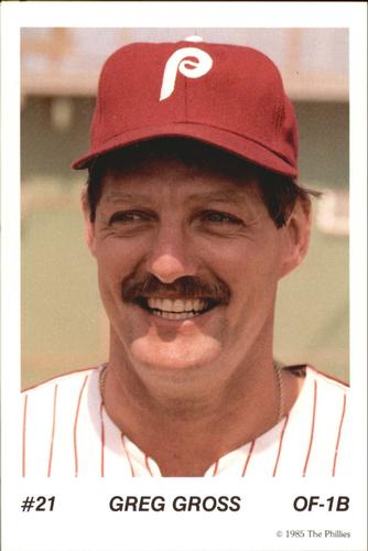 1985 Tastykake Philadelphia Phillies #NNO Greg Gross Front