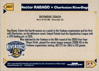 2017 Grandstand Charleston RiverDogs #NNO Hector Rabago Back