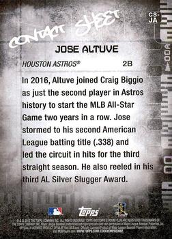2017 Stadium Club - Contact Sheet #CS-JA Jose Altuve Back