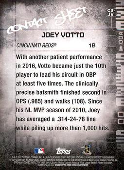 2017 Stadium Club - Contact Sheet #CS-JV Joey Votto Back