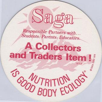 1978 Saga Discs #NNO Tom Seaver Back