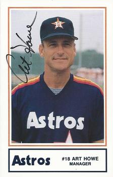 1989 Lennox Houston Astros #25 Art Howe Front