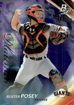 2017 Bowman Platinum - Purple #96 Buster Posey Front