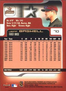 2002 Fleer Focus Jersey Edition #70 Jeff Bagwell Back