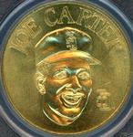 1990 Bandai Sport Star Collector Coins #NNO Joe Carter Front