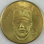 1990 Bandai Sport Star Collector Coins #NNO Will Clark Front