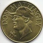 1990 Bandai Sport Star Collector Coins #NNO Don Mattingly Front