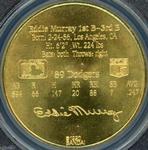 1990 Bandai Sport Star Collector Coins #NNO Eddie Murray Back