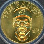 1990 Bandai Sport Star Collector Coins #NNO Tim Raines Front