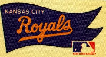 1975 Fleer Official Major League Patches - Pennants #NNO Kansas City Royals Pennant Front