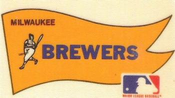 1975 Fleer Official Major League Patches - Pennants #NNO Milwaukee Brewers Pennant Front