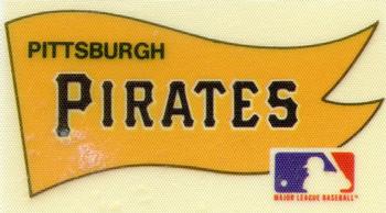 1975 Fleer Official Major League Patches - Pennants #NNO Pittsburgh Pirates Pennant Front