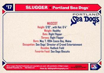2017 Grandstand Portland Sea Dogs #NNO Slugger Back