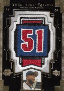 2003 Upper Deck Sweet Spot - Patches #BW1 Bernie Williams Front