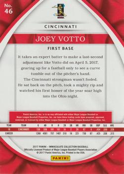 2017 Panini Immaculate Collection #46 Joey Votto Back