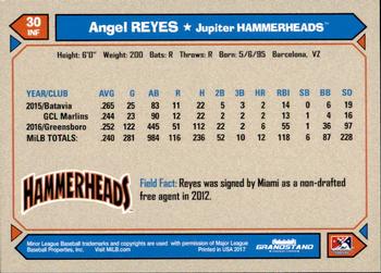 2017 Grandstand Jupiter Hammerheads #NNO Angel Reyes Back
