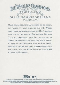 2017 Topps Allen & Ginter - Foil #127 Ollie Schniederjans Back