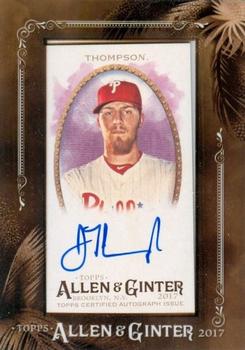 2017 Topps Allen & Ginter - Mini Framed Baseball Autographs #MA-JTH Jake Thompson Front