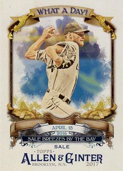 2017 Topps Allen & Ginter - What a Day! #WAD-4 Chris Sale Front