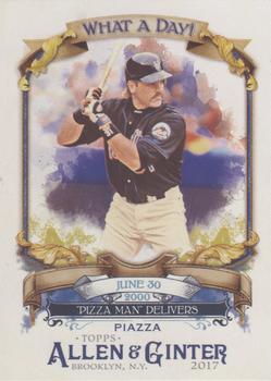 2017 Topps Allen & Ginter - What a Day! #WAD-14 Mike Piazza Front