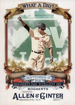 2017 Topps Allen & Ginter - What a Day! #WAD-16 Xander Bogaerts Front