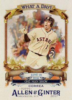 2017 Topps Allen & Ginter - What a Day! #WAD-17 Carlos Correa Front