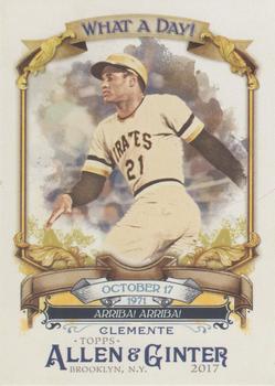 2017 Topps Allen & Ginter - What a Day! #WAD-86 Roberto Clemente Front