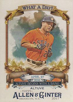 2017 Topps Allen & Ginter - What a Day! #WAD-91 Jose Altuve Front