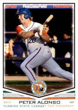 2017 Grandstand Florida State League Top Prospects #NNO Peter Alonso Front