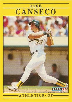 1991 Fleer #5 Jose Canseco Front