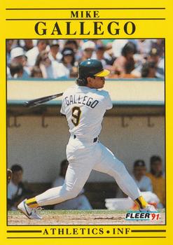 1991 Fleer #7 Mike Gallego Front