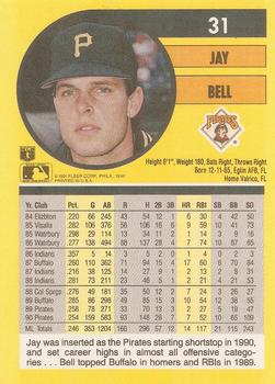 1991 Fleer #31 Jay Bell Back
