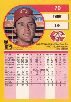1991 Fleer #70 Terry Lee Back