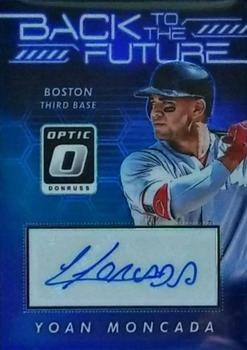 2017 Donruss Optic - Back to the Future Signatures Blue #BFS-YM Yoan Moncada Front
