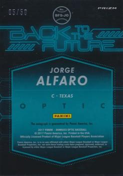 2017 Donruss Optic - Back to the Future Signatures Blue #BFS-JO Jorge Alfaro Back