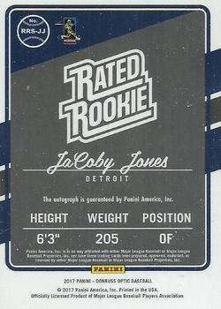 2017 Donruss Optic - Rated Rookies Signatures #RRS-JJ Jacoby Jones Back