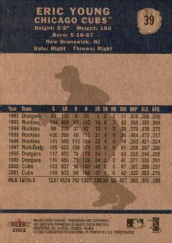 2002 Fleer Tradition #39 Eric Young Back