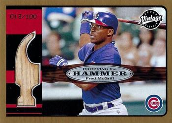 2003 Upper Deck Vintage - Dropping the Hammer Gold #DH-FM Fred McGriff Front