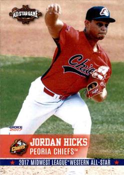 2017 Choice Midwest League All-Stars #55 Jordan Hicks Front