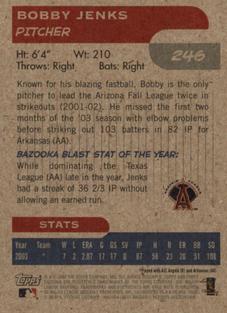 2004 Bazooka - Minis #246 Bobby Jenks Back