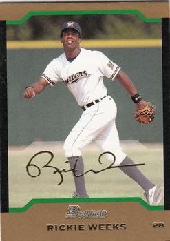 2004 Bowman - Gold #147 Rickie Weeks Front