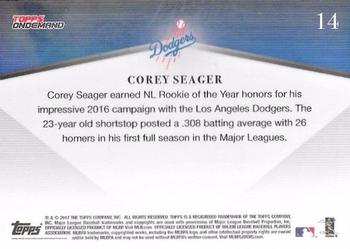 2017 Topps On-Demand 600HR Club #14 Corey Seager Back