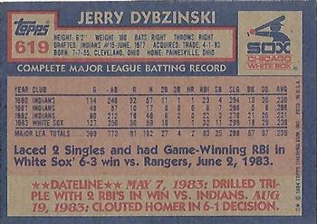 2016 Topps - 65th Anniversary Buybacks Silver Stamp #619 Jerry Dybzinski Back