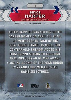 2017 Topps National Baseball Card Day #1 Bryce Harper Back