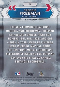 2017 Topps National Baseball Card Day #5 Freddie Freeman Back