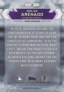 2017 Topps National Baseball Card Day #8 Nolan Arenado Back