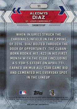 2017 Topps National Baseball Card Day #11 Aledmys Diaz Back